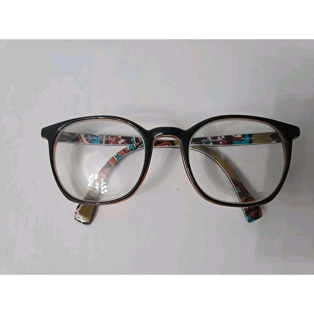 Vera Bradley Eyeglasses FRAMES ONLY Grace Desert Floral‎ DSF Brown 51-20-135